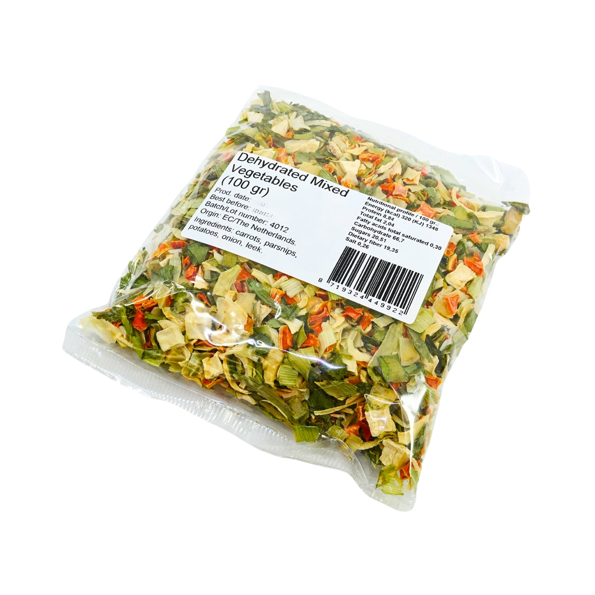 Verstegen Dika Mixed Dry Soup Vegetables 3 oz bag