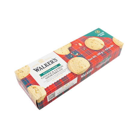 Walkers Gluten Free Ginger Lemon Shortbread Cookies 4.9oz