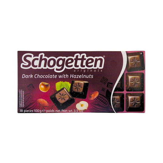 Schogetten Dark Hazelnut Choc Bar 3.5 oz 100 gram