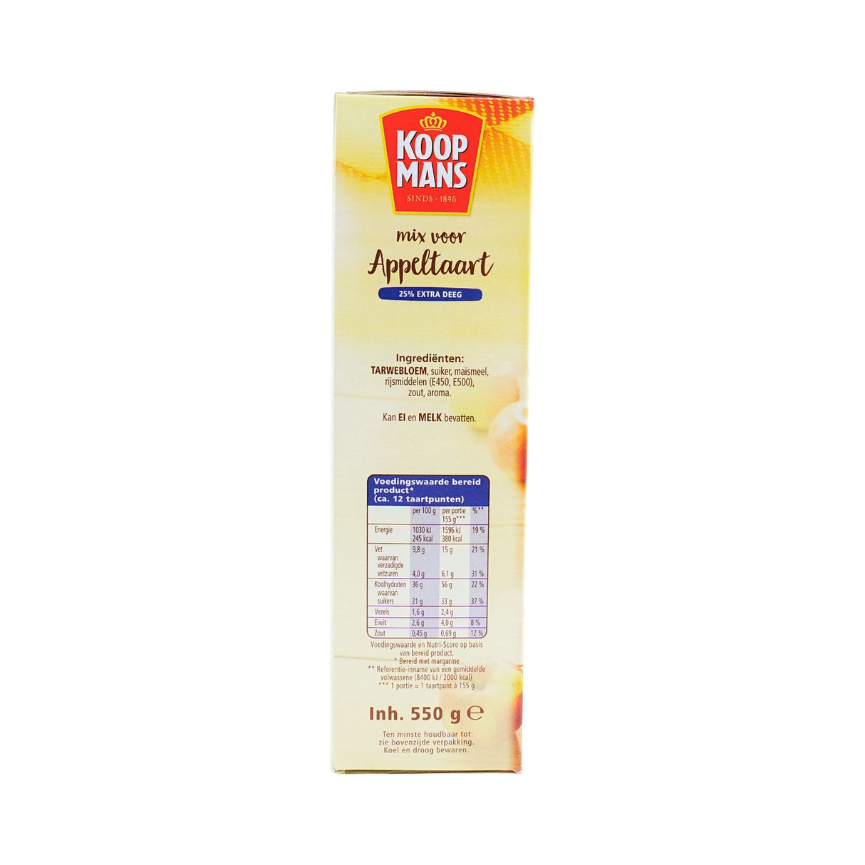 Koopmans Appeltaart Mix Extra Crust 550 gr 19.4 Oz