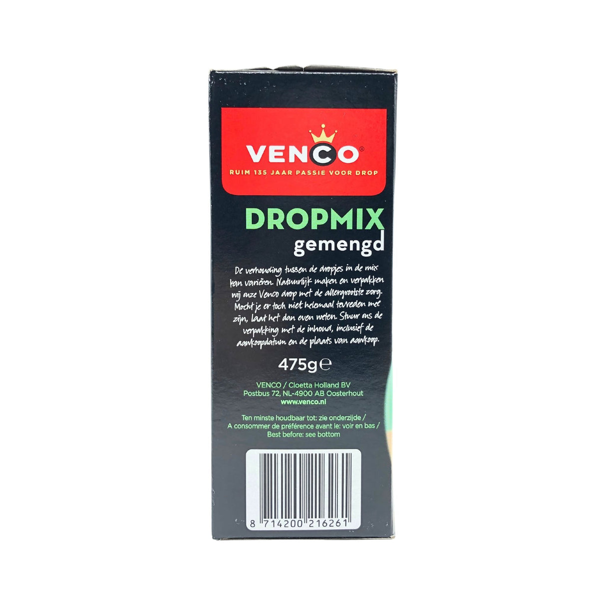 Venco Box Mixed Licorice  Green 17.6 oz  500g