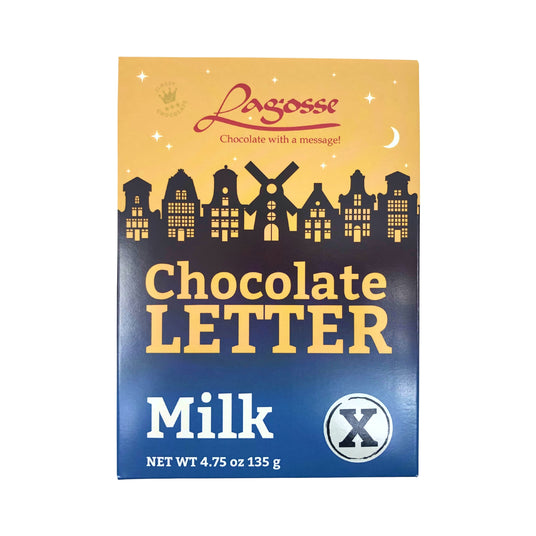 Lagosse Large Milk X Chocolate Letter 4.7oz