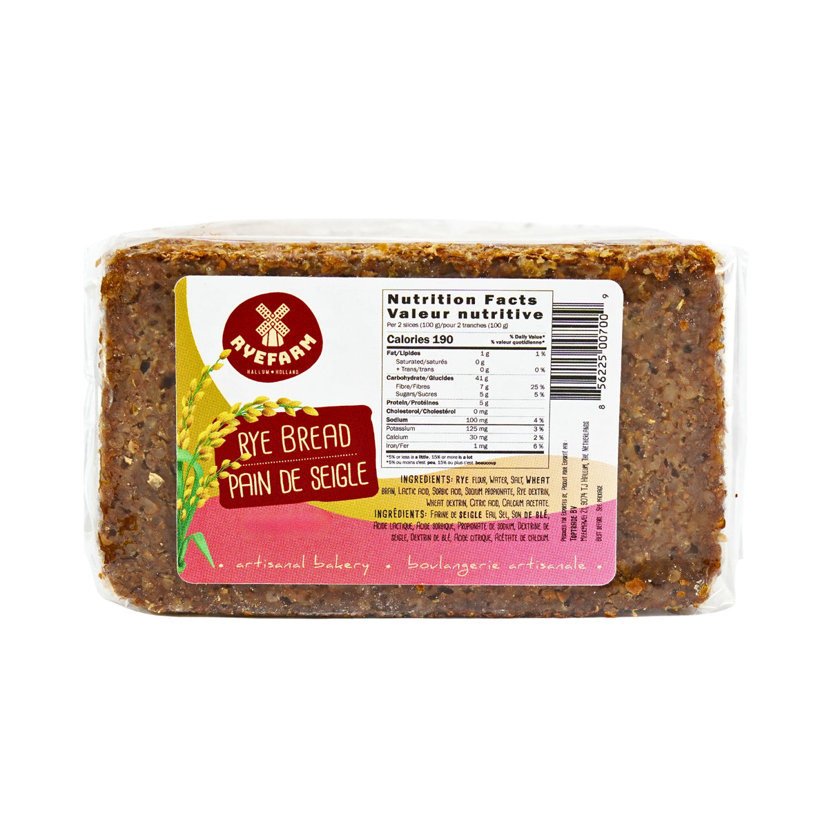 RyeFarm Dutch Rye Bread 17.6 oz (500g)