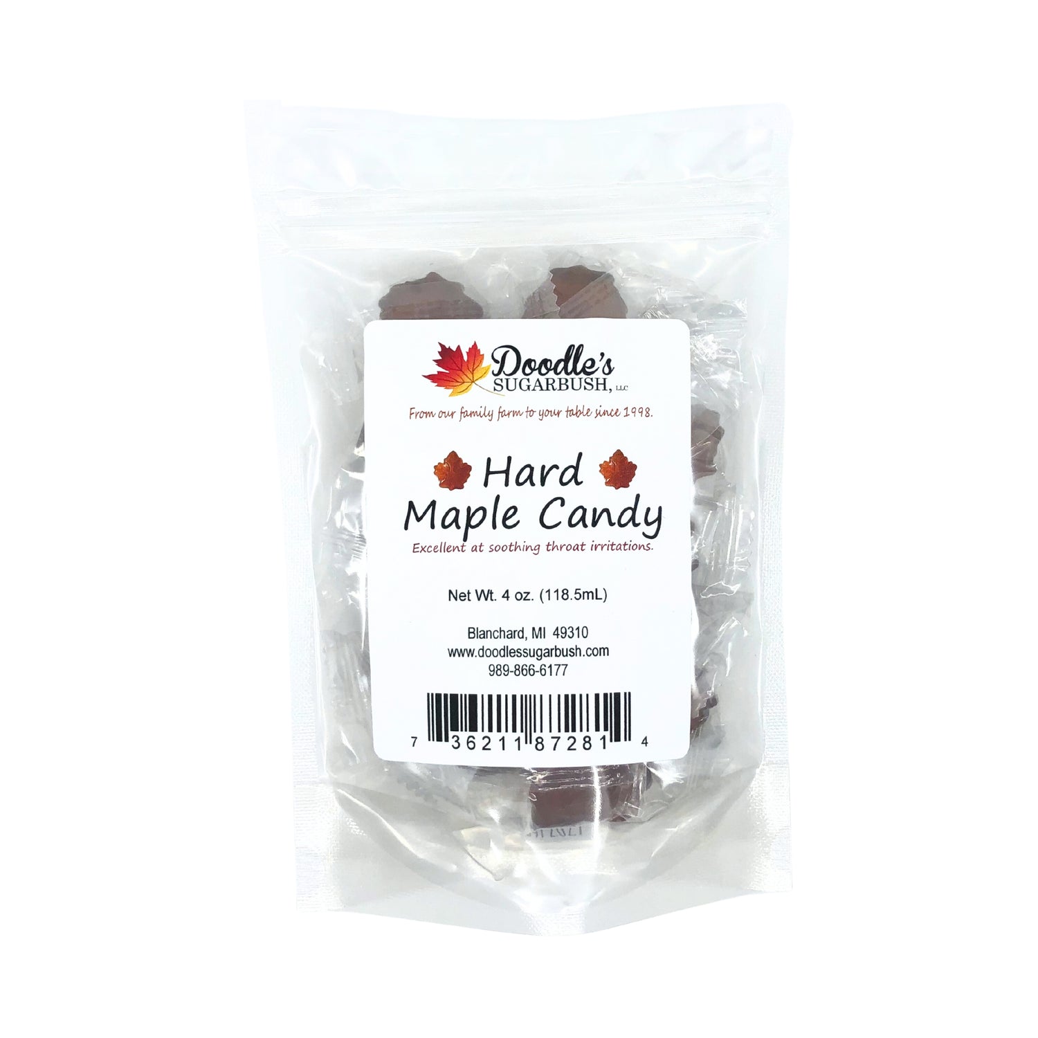Doodles Hard  Maple Candy  4 oz  bag
