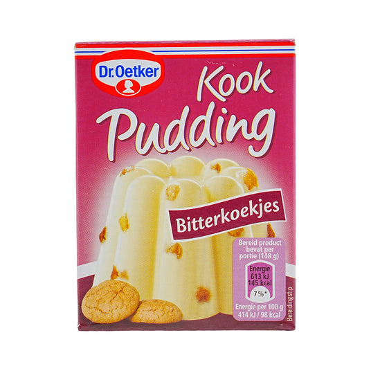 Dr Oetker Bitterkoekjes (Macaroon) Pudding Mix 3.2 oz box