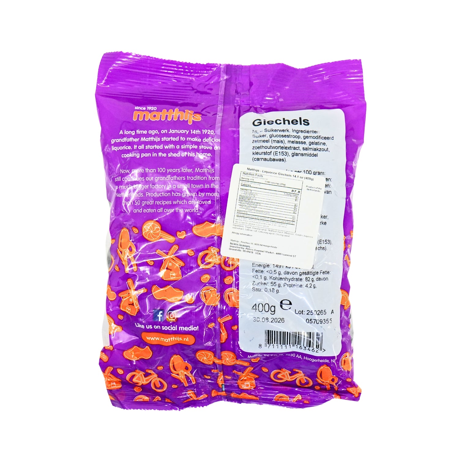 Matthijs Licorice Smile Faces Giechels 14 oz bag