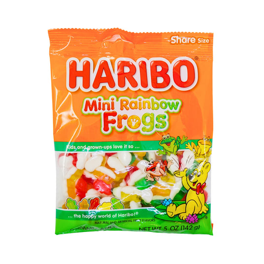 Haribo Mini Rainbow Frogs 5oz Bags