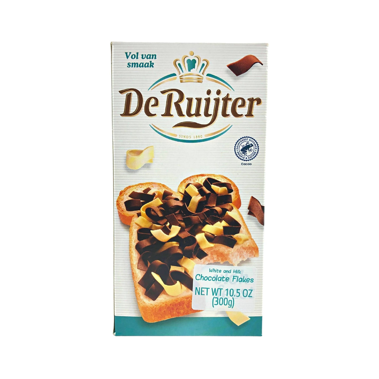 De Ruijter Milk & White Chocolate Flakes - Vlokfeest 10.5 oz box