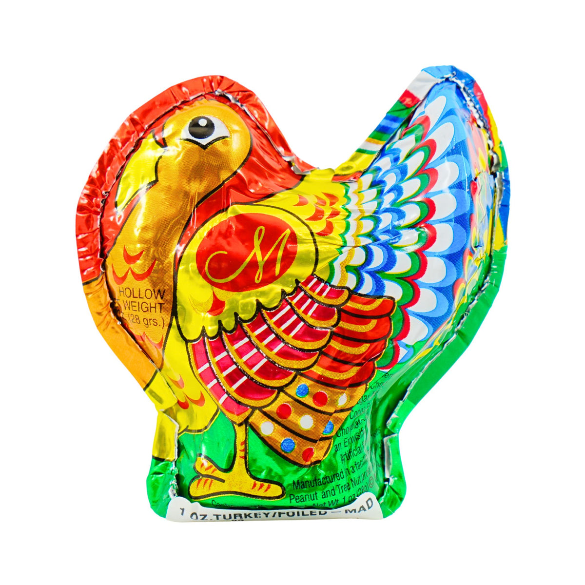 Madeline Milk Chocolate Colorful Foil Wrapped Turkey