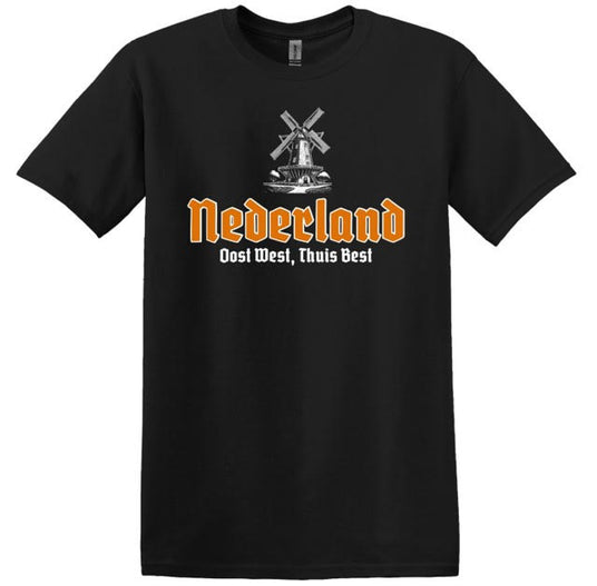 Nederland East West Home is Best T Shirt X X Large Black