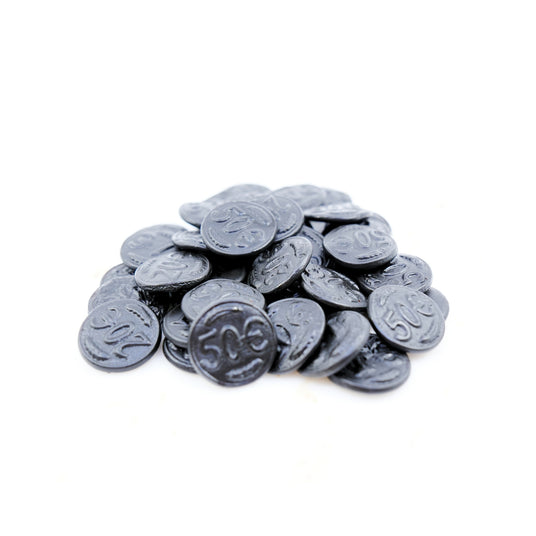 Gustafs Licorice Coins (hint of salt) 2.2 Lb