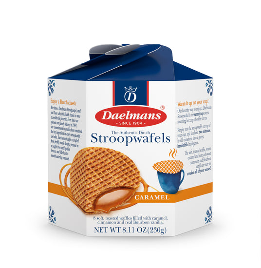 Daelmans Caramel Syrupwafer Hex 8.11 Oz Box