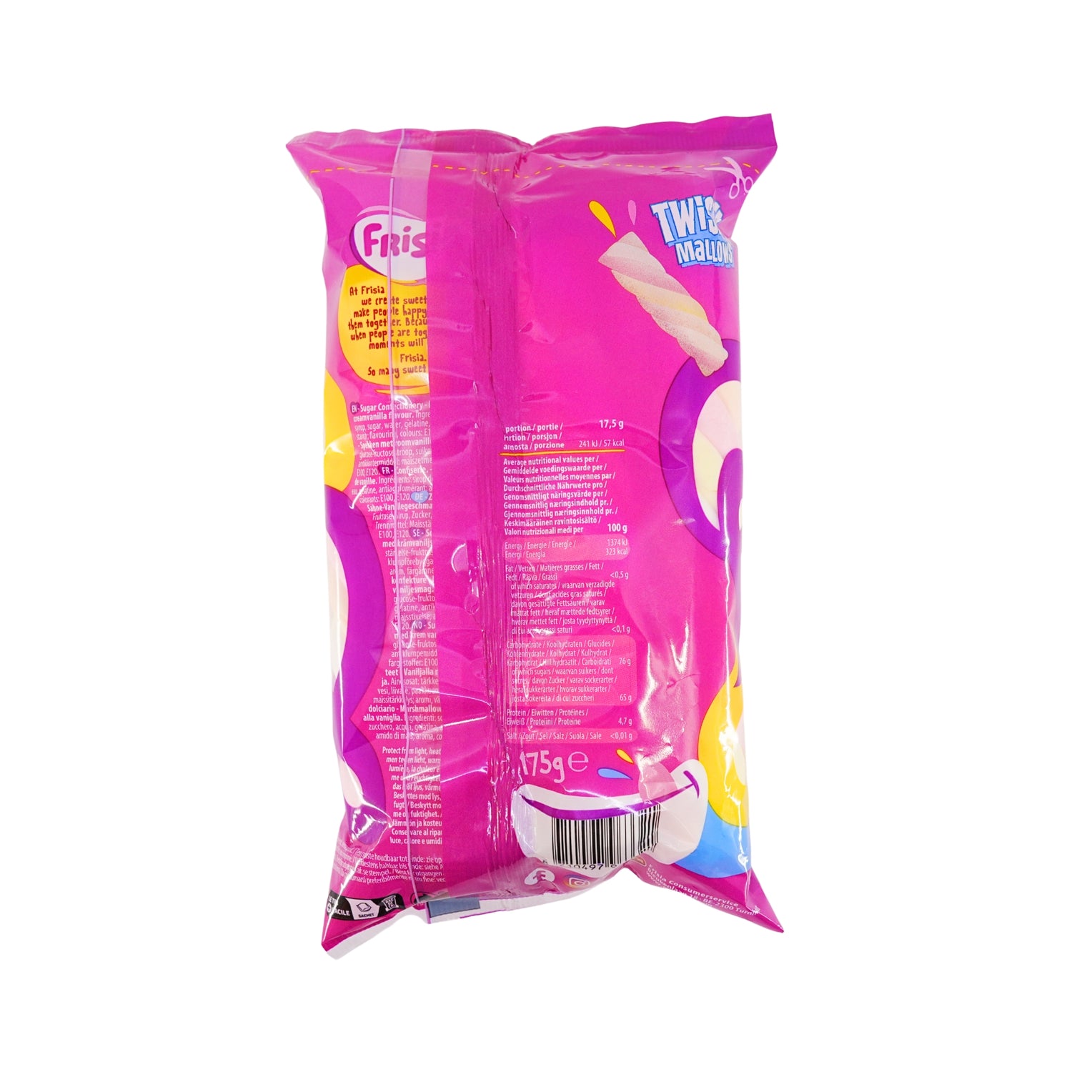 Frisia Big Marshmallow Twisters 6.2 Ounce Bag