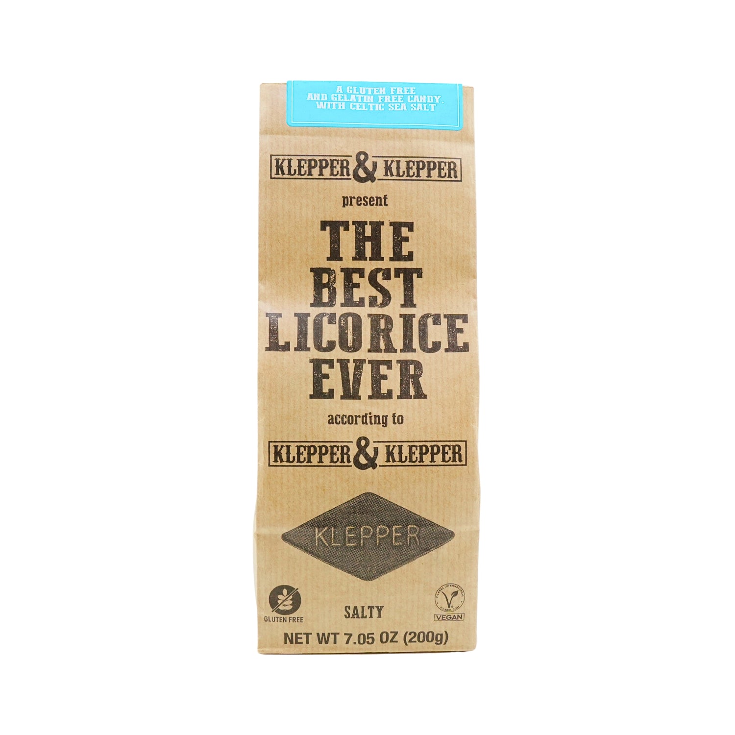 Klepper & Klepper Salty Licorice 7 oz bag