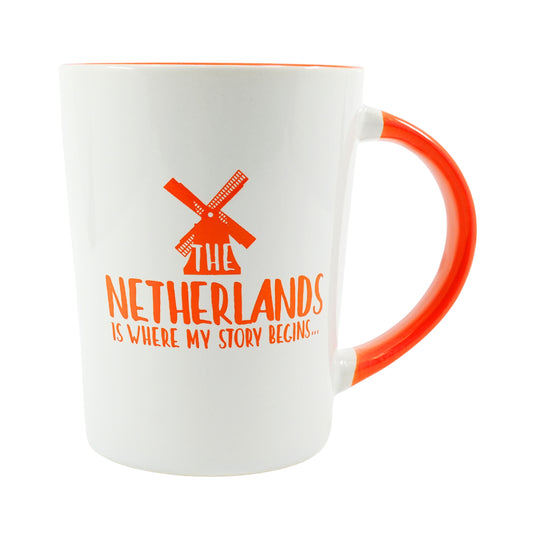 Netherlands Is Where My Story Begins Orange 12oz Mug