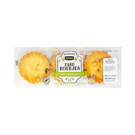 Jumbo Nipius Hazelnut Sand cookies 7 oz