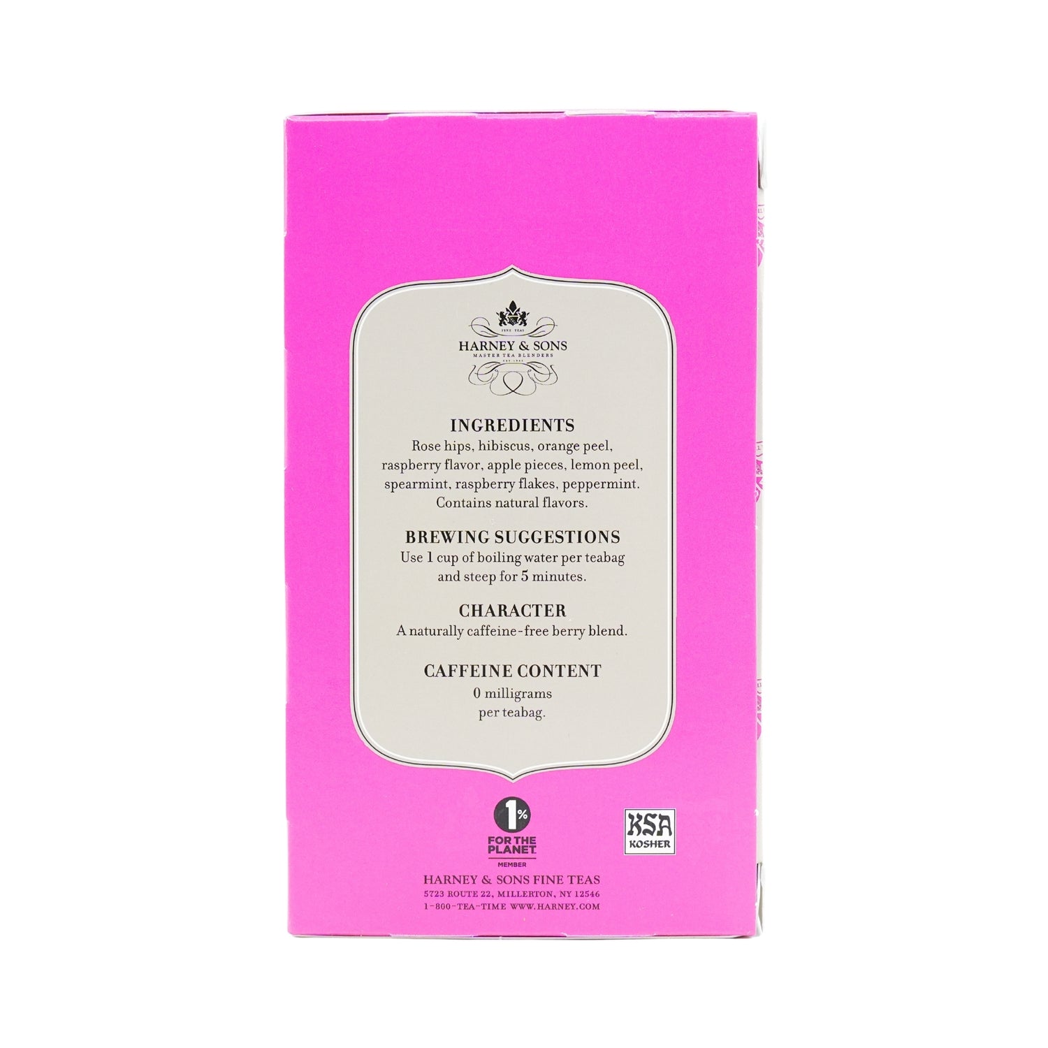 Harney & Sons Premium Red Raspberry Tea 20 Ct Box