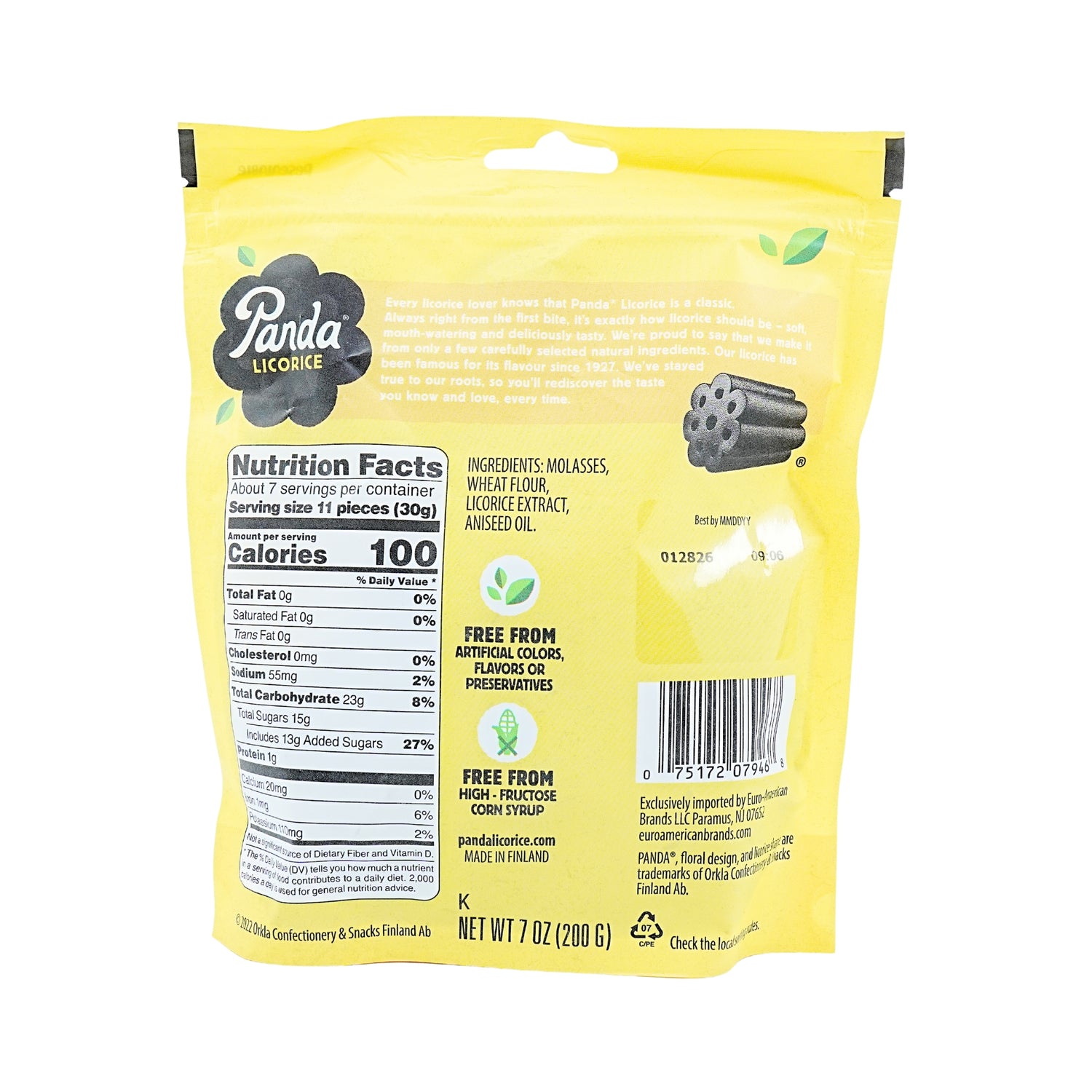 Panda Chewy Black Licorice 7 Oz