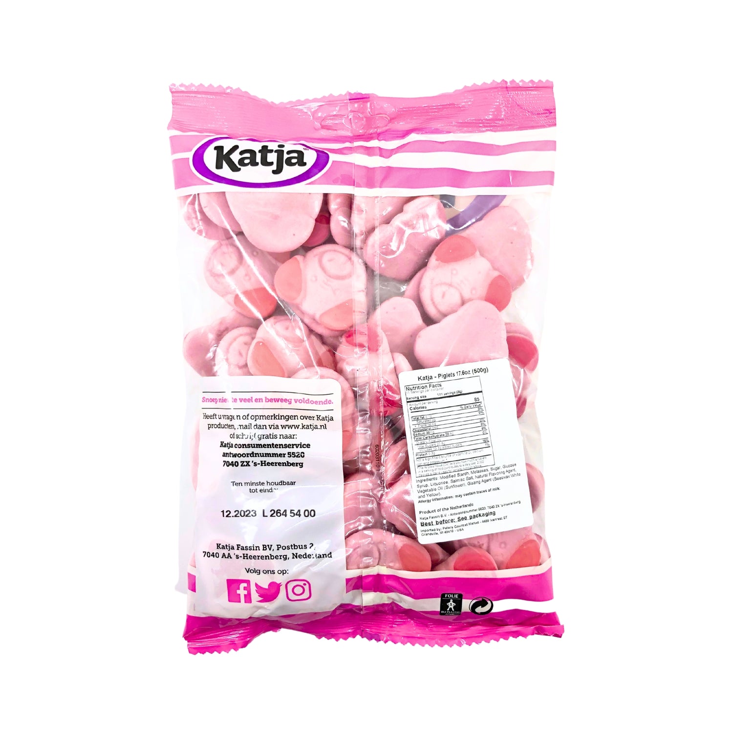 Katja Pink Pigs 17.5 Oz Bag