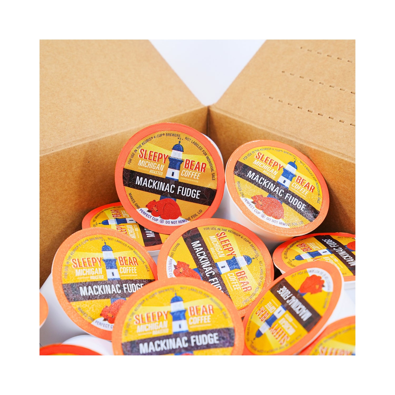 Sleepy Bear Mackinac Fudge Coffee K Cup 30 ct box