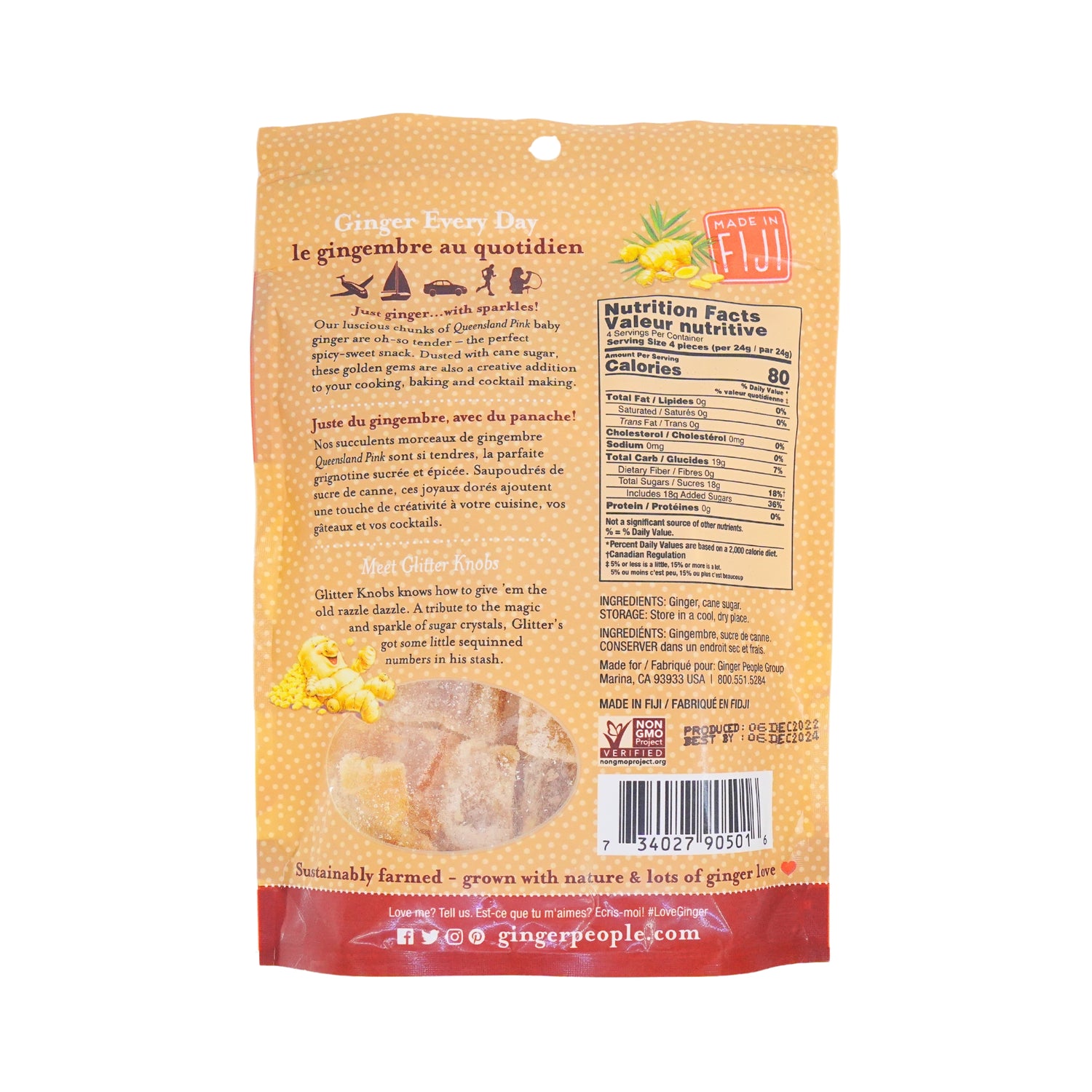 Ginger People Crystallized Ginger Candy 3.5 oz