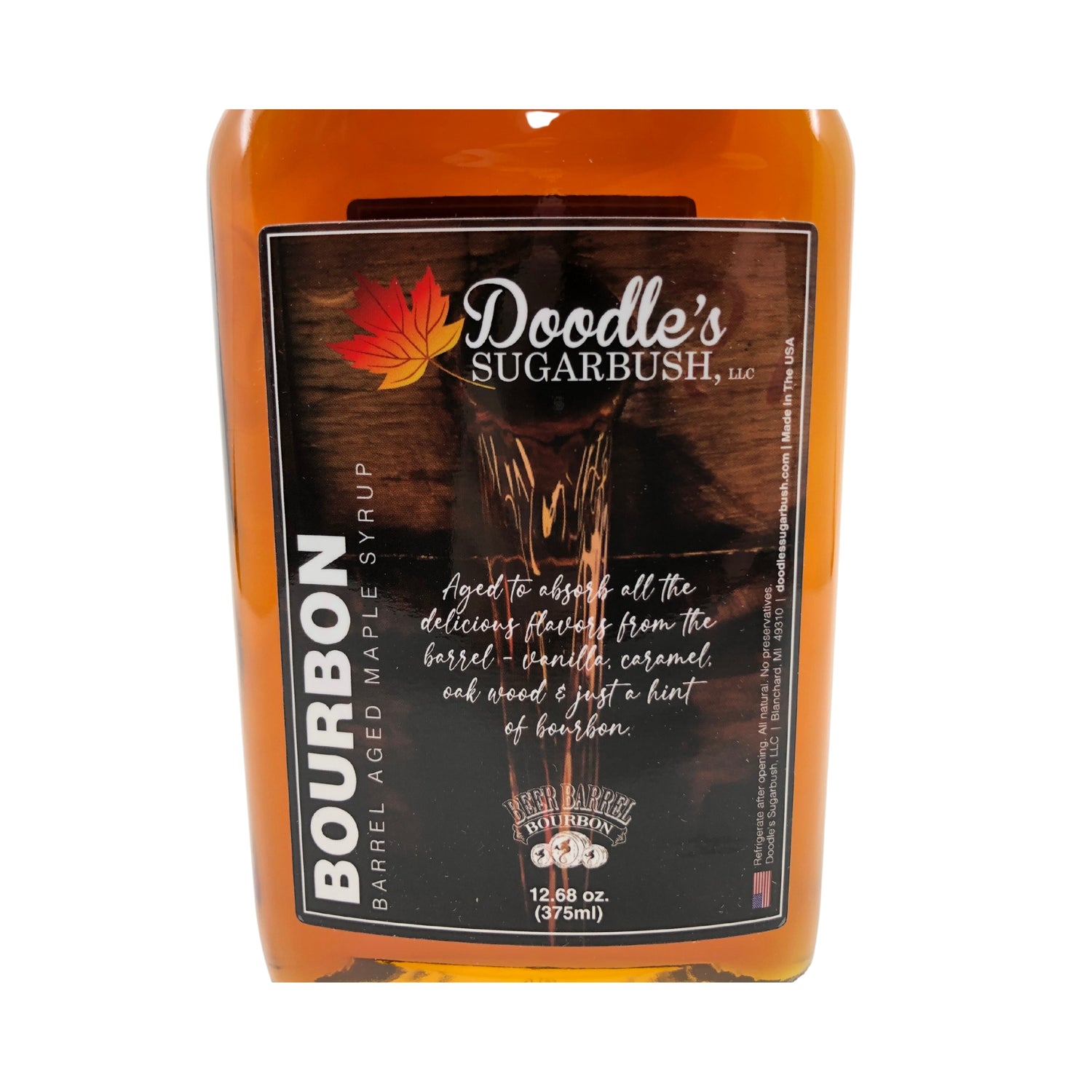 Doodles Bourbon Barrel Aged Maple Syrup 375 ml