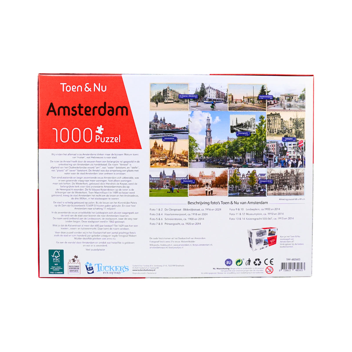 Amsterdam Then & Now Puzzle 1000 Pcs