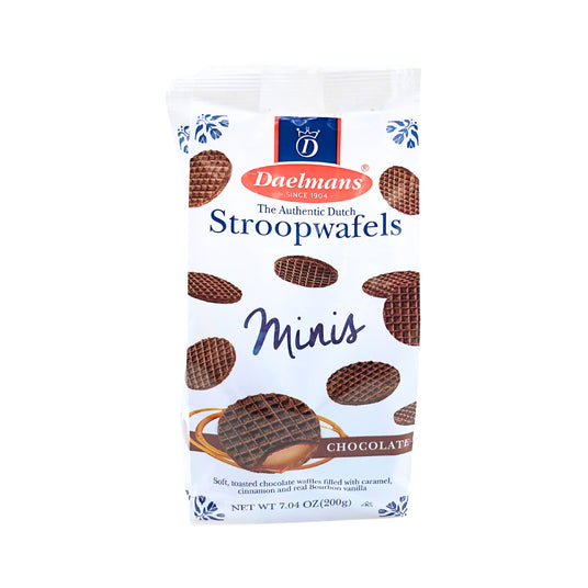 Daelmans Chocolate Mini Wafers Cello 7 Oz
