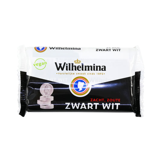 Wilhelmina Zwart Wit Black and White Licorice Roll 3 pack (vegan)