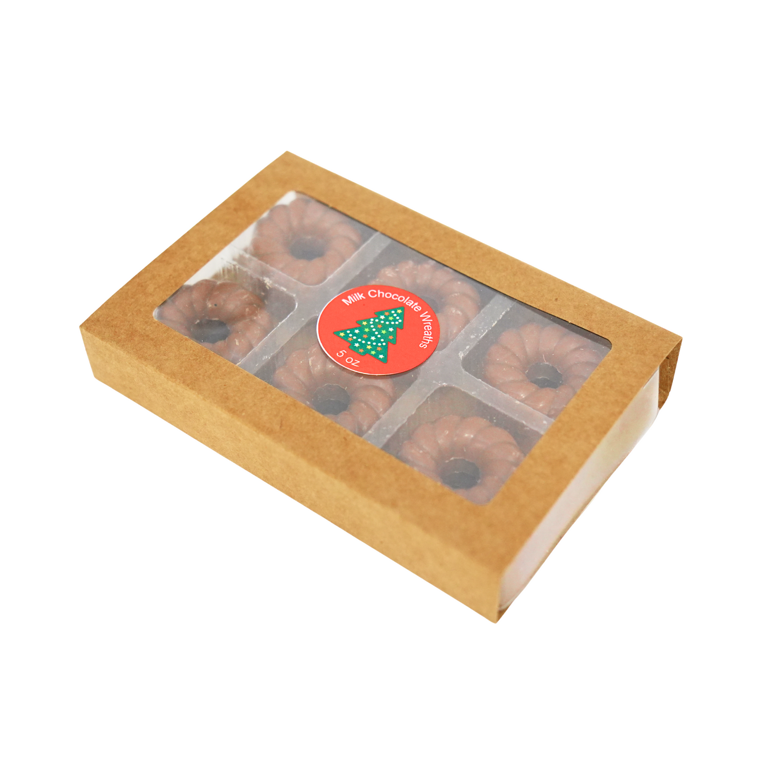 Martinez Milk Chocolate Wreaths 5 oz box