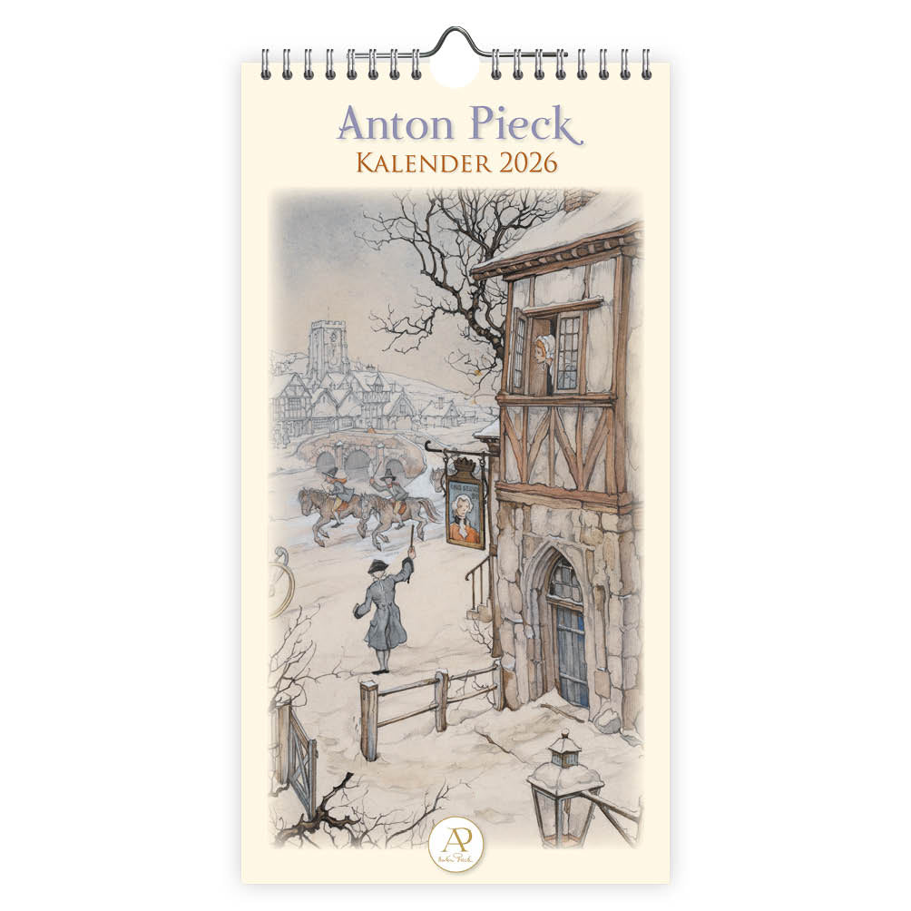 2026 Anton Pieck Notation Calendar 7x13 inches