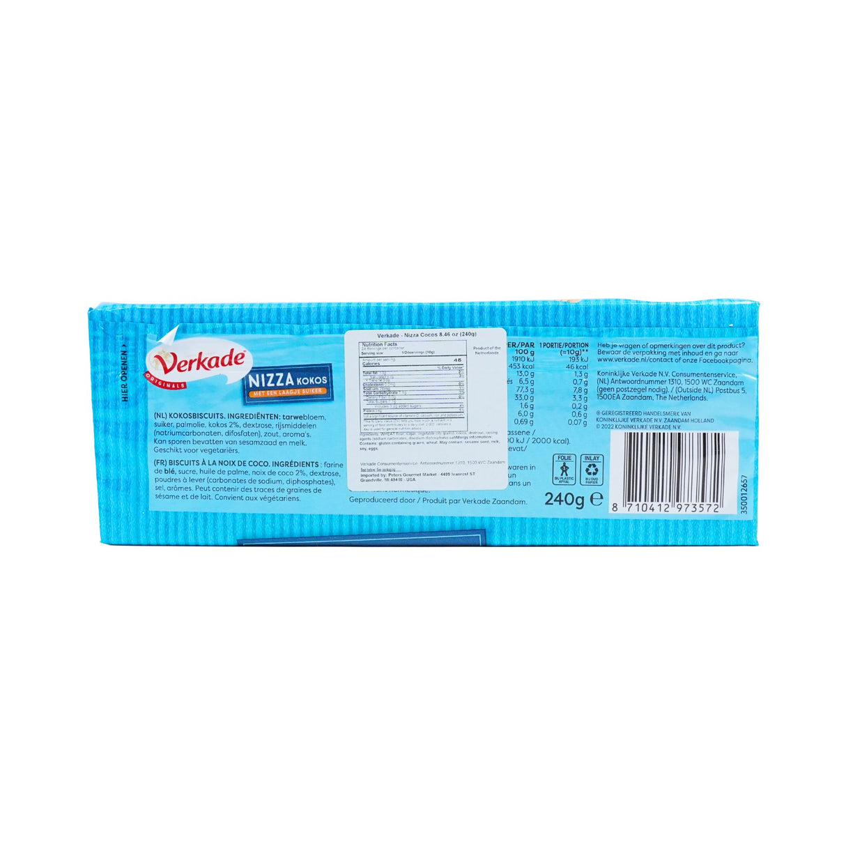 Verkade Coconut Nizza Biscuits 8.4 oz