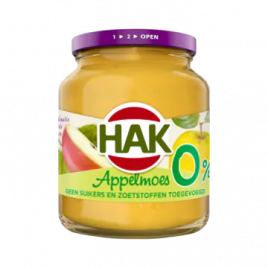 Hak Zero Sugar Applesauce 12.5 oz jar