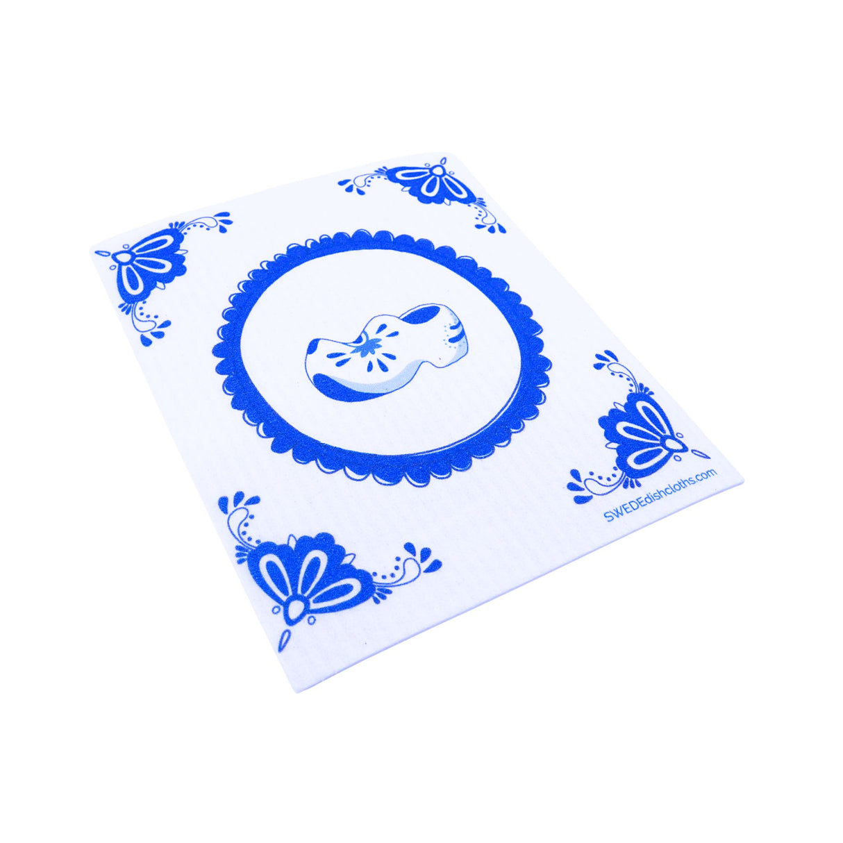 Delft Wooden Shoe Swedish Dishcloth