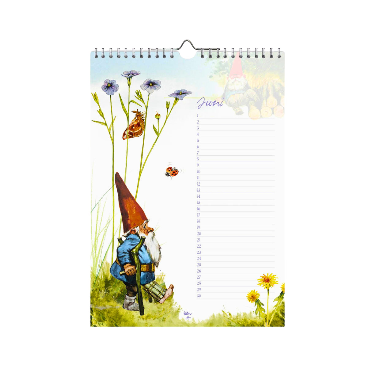 Rien Poortvliet Kabouters - Gnomes Birthday Calendar