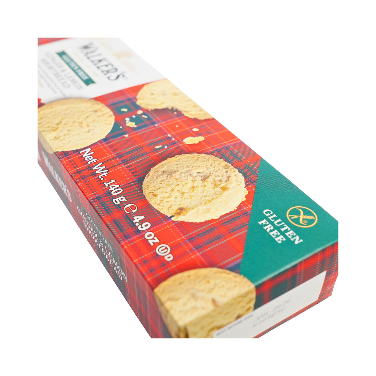 Walkers Gluten Free Ginger Lemon Shortbread Cookies 4.9oz