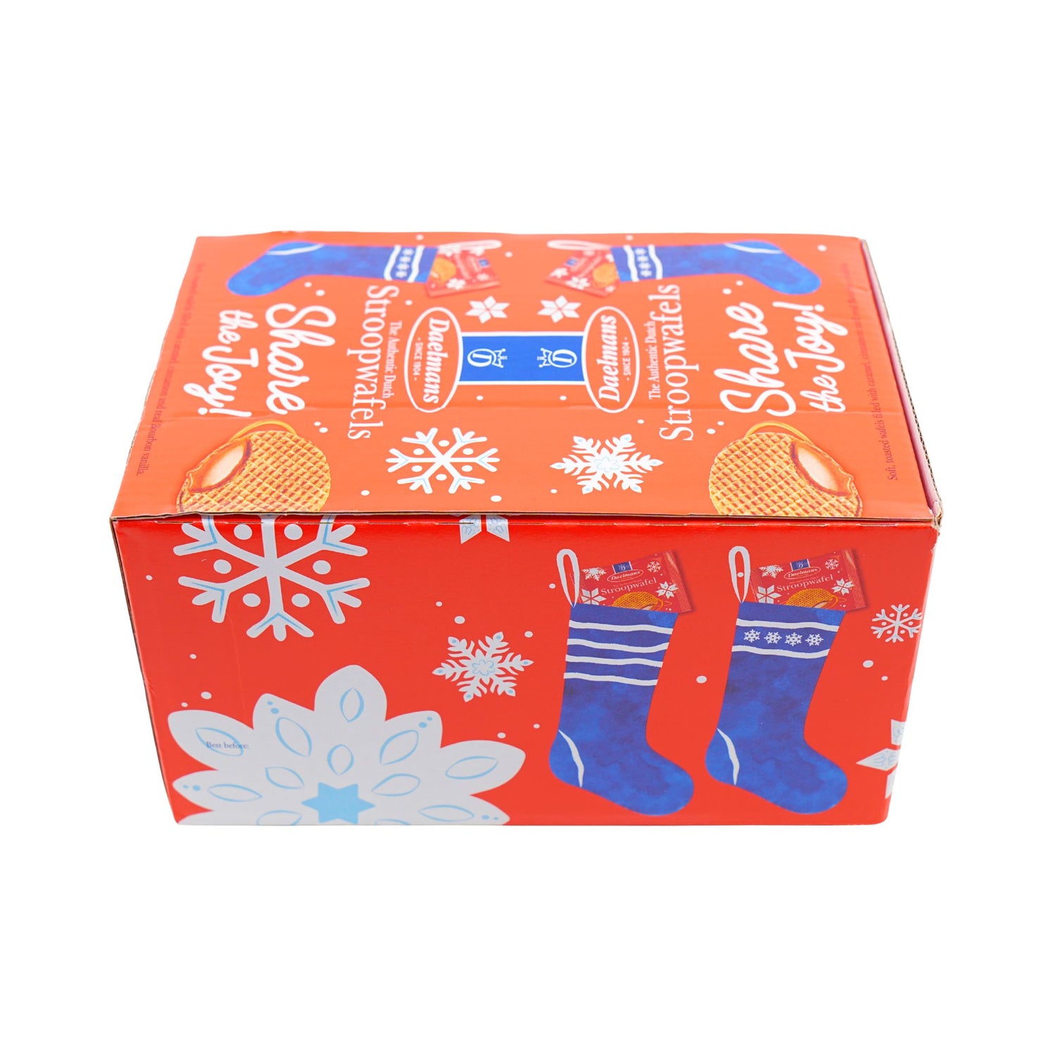 Daelmans  Holiday Jumbo Single  Caramel Syrupwafers 24 ct (1.38 oz)