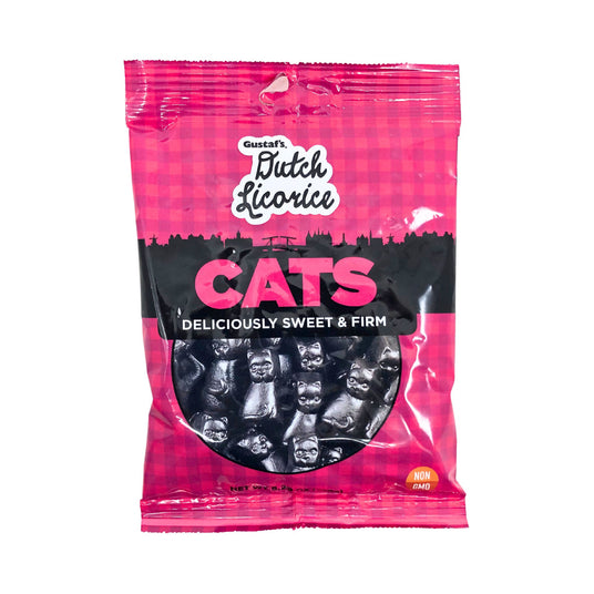Gustafs Cats Licorice 5.2 Oz Bag