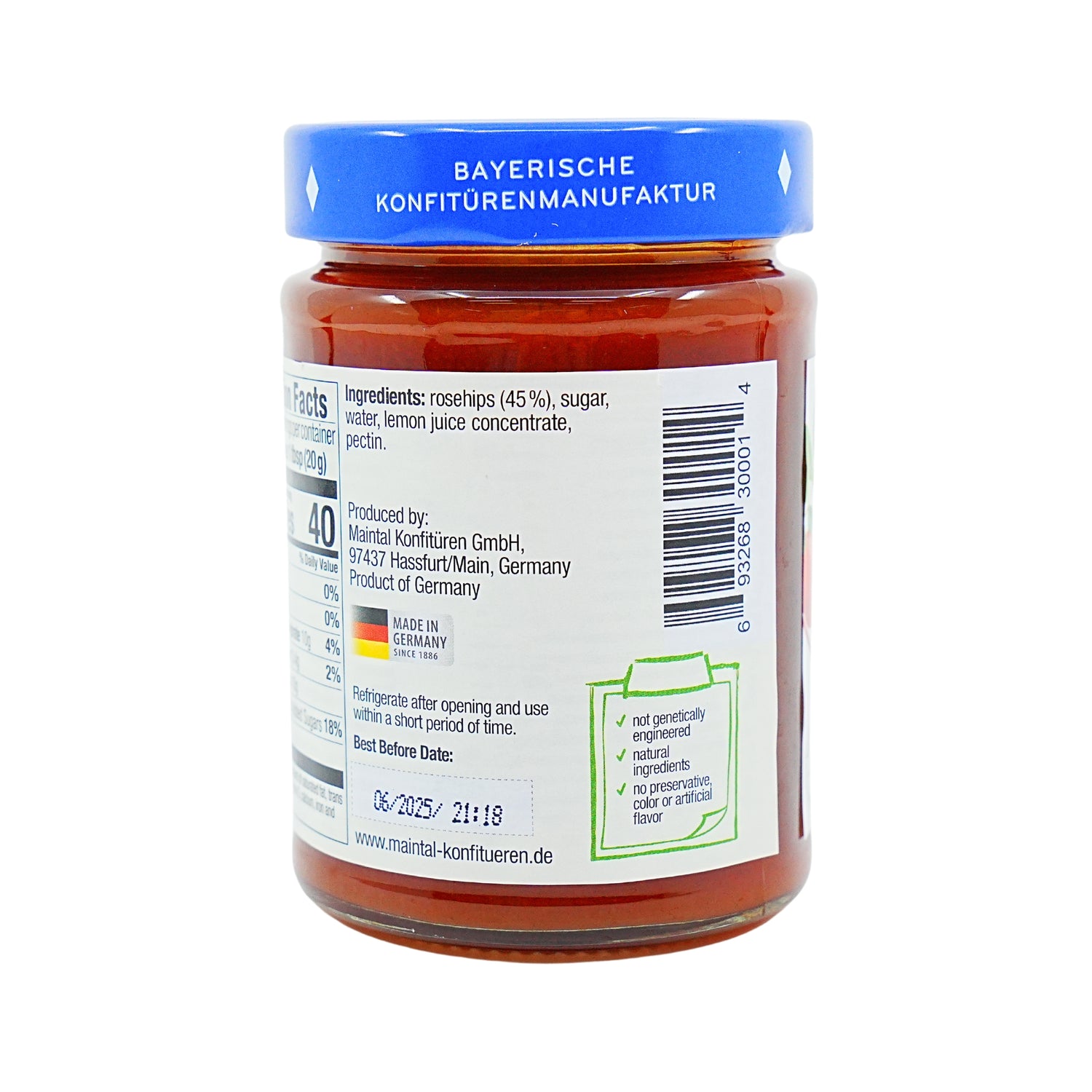 Maintal Rosehip Fruit Spread 12 oz