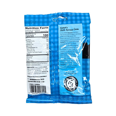 Gustafs Licorice Coins 5.2 Oz Bag