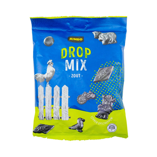 Jumbo Salty Dropmix Assorted Licorice 12.3 oz 350 gr
