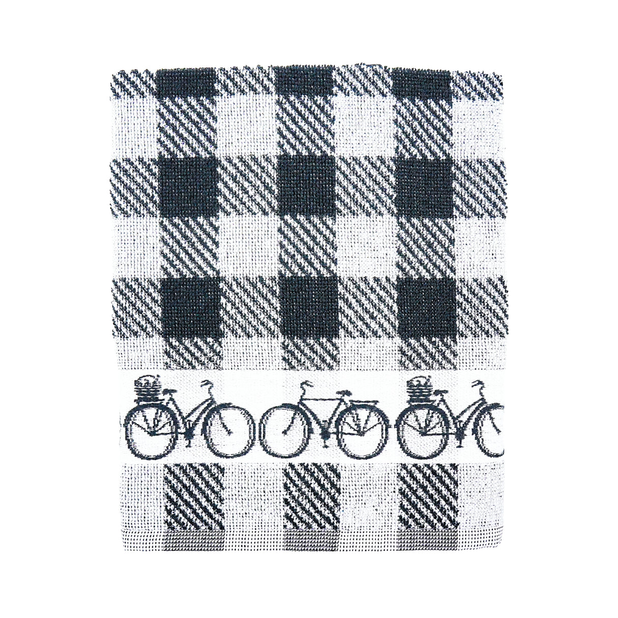Twentse Black with Bicycles HAND Towel 20x20 inch