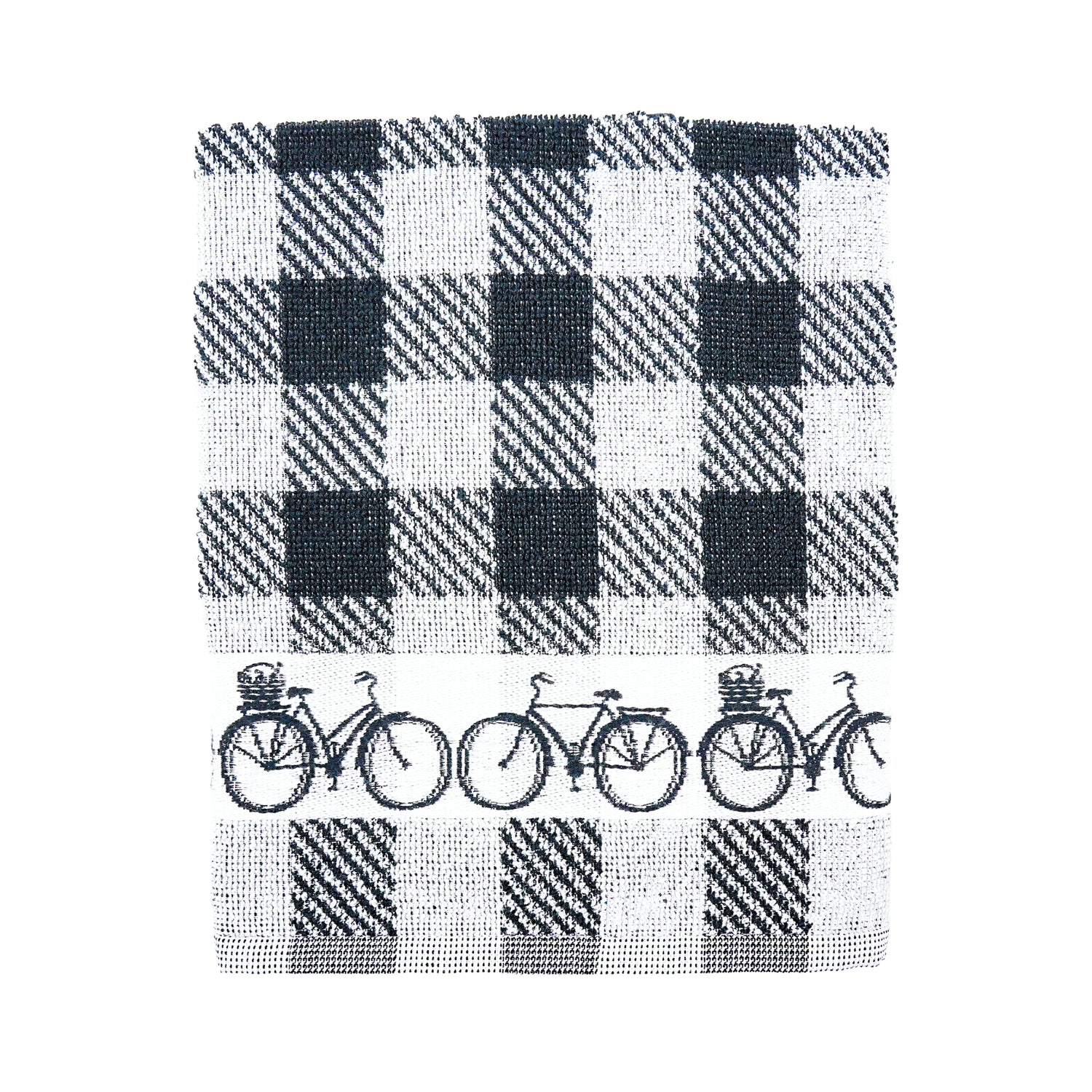 Twentse Black with Bicycles HAND Towel 20x20 inch