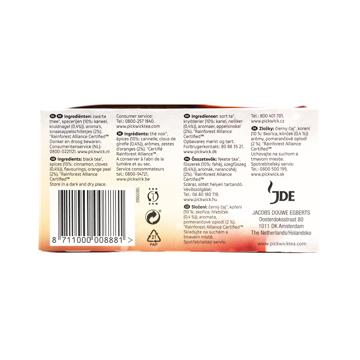 Pickwick Winter Glow Tea 20ct box