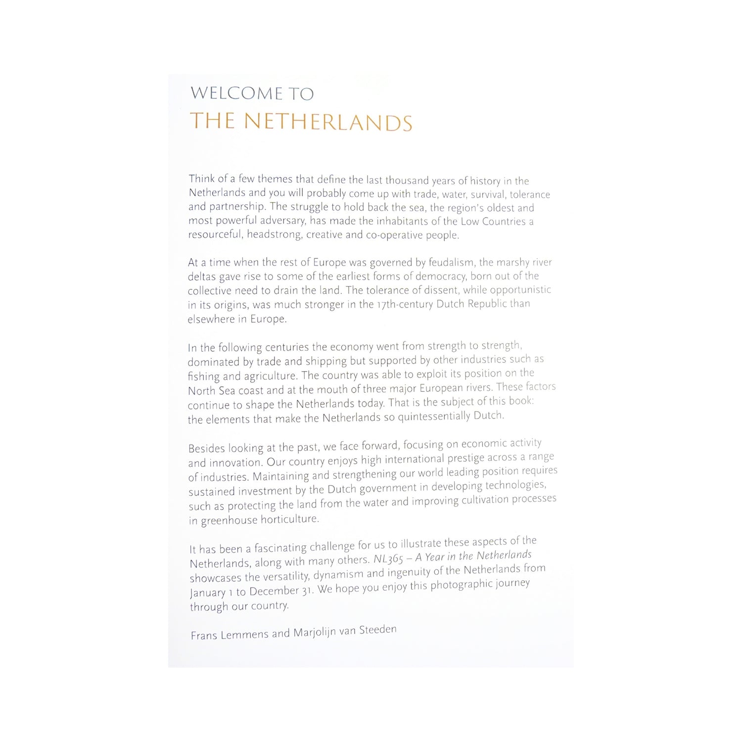 NL 365 A Year in the Netherlands Coffee Table Book of Pictures