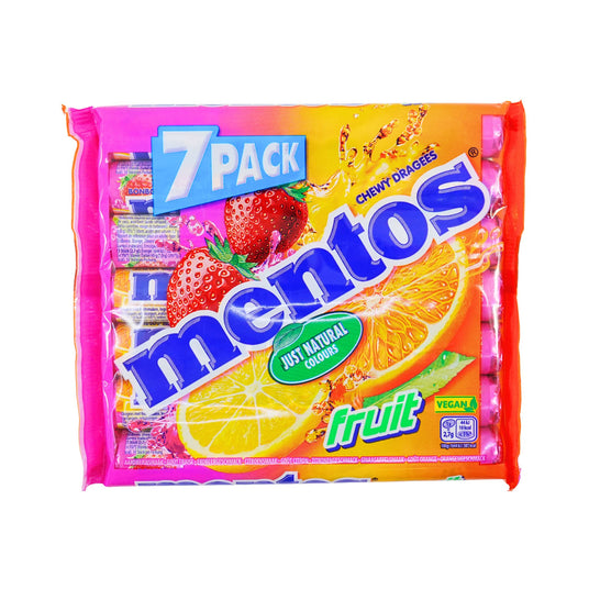 Mentos Mixed Fruit Rolls 7 Pack