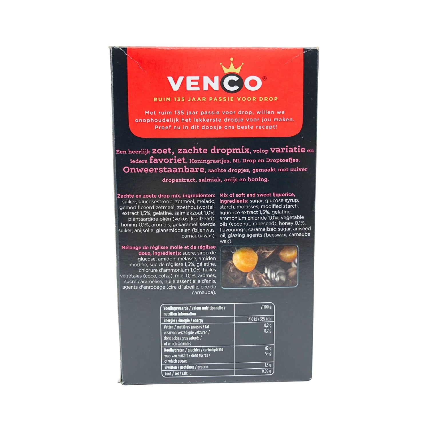 Venco Sweet Soft Mixed Licorice 17.6 Oz Box