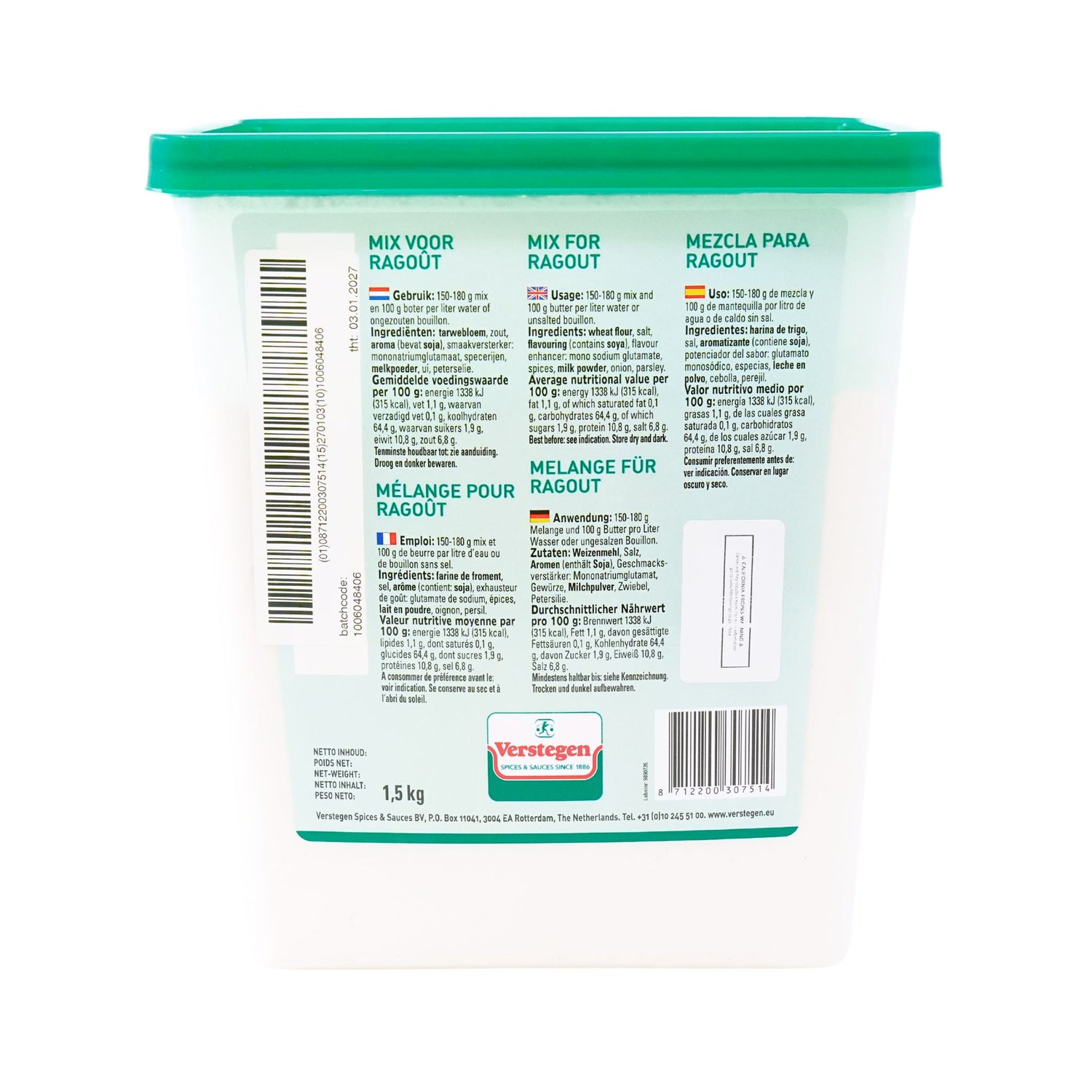 Verstegen Ragout Mix 1.5 KG Bulk