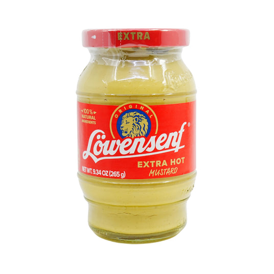 Lowensenf Extra Hot Mustard 9.3 oz