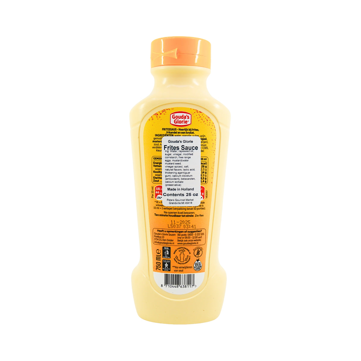 Gouda's Glorie Frites Sauce for French Fries 750ml 25.3 oz